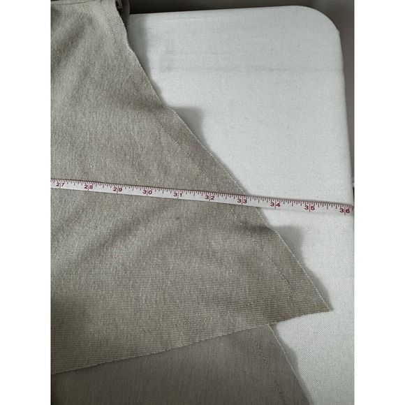 Womens Medium Blouse Neutral Lagenlook Asymmetrical Boho Flowy Oversized Chic - Picture 10 of 10